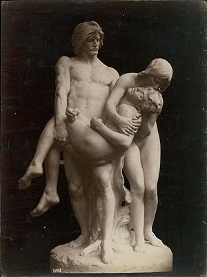 Sculpture "La mort d'Abel" par Louis Ernest Barrias, sculpteur français