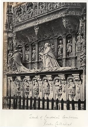 Frith Series. France. Tomb of the Cardinal Amboise in the Rouen Cathedral, ca. 1875