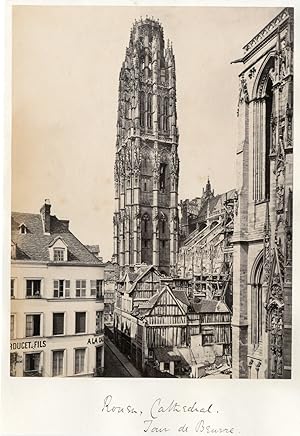 Frith Series. France. La Cathédrale de Rouen. La Tour de Beurre