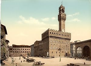 Firenze. Piazza della Signoria col Palazzo Vecchio.