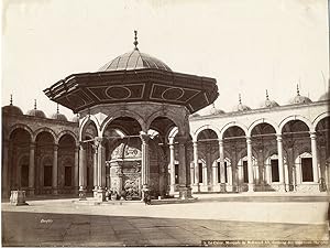 Bonfils, Egypte, Le Caire, Mosquée de Mohamed Ali, fontaine des Ablutions