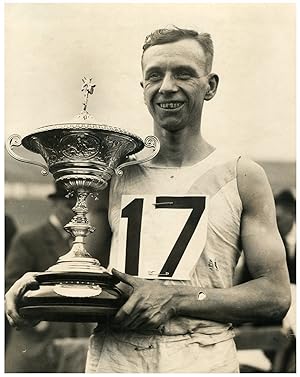 Great Britain, R. Walker, winner of the Ten Miles Running Race