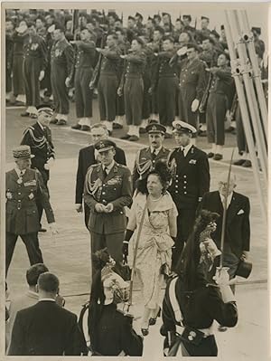 Les souverains néerlandais à Paris, 1950