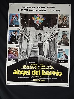 ANGEL DE BARRIO-1980's-VG-ONE SHEET-DRAMA-GONZALO VEGA-JIMENEZ-ROBERTO COBO VG