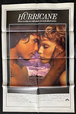 HURRICANE-1979-FN/VF-ONE SHEET-ACTION-DRAMA-MIA FARROW- ROBARDS-DAYTON FN/VF