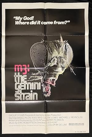 M-3:THE GEMINI STRAIN-1979-ONE SHEET-VG-SCI-FI-ACTION-KATE REID-CELINE LOMEZ- FN