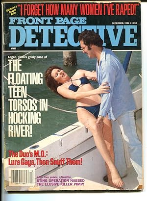 FRONT PAGE DETECTIVE-DEC 1984-G-HARD BOILED-SPICY-MURDER-RAPE-SNUFF-KNIFING G