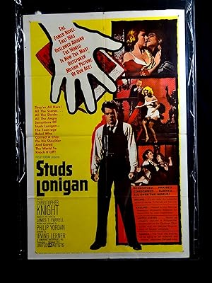 STUDS LONIGAN-1960--ONE SHEET-DRAMA-CHRISTOPHER KNIGHT-VENETIA STEVENSON G/VG