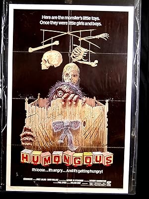 HUMONGOUS-1982-G/VG-ONE SHEET-HORROR-THRILLER-JANET JULIAN-DAVID WALLACE G/VG