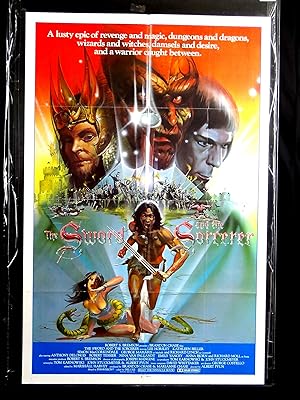 THE SWORD AND THE SORCERER-1982-ONE SHEET--HORSELY-B VG/FN