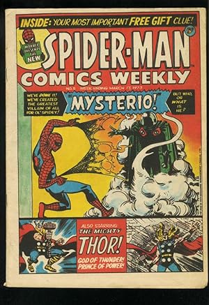 SPIDER-MAN COMICS WEEKLY #5 1973-STEVE DITKO-JACK KIRBY-BRITISH FN