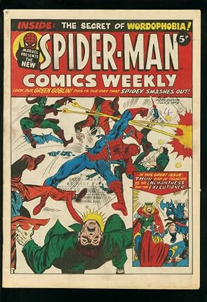 SPIDER-MAN COMICS WEEKLY #21 1973-STEVE DITKO-JACK KIRBY-BRITISH-GREEN GOBLIN FN