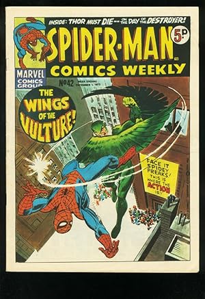 SPIDER-MAN COMICS WEEKLY #42 1973-ROMITA-JACK KIRBY-BRITISH-VULTURE FN