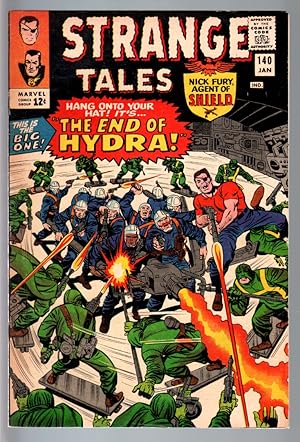 STRANGE TALES #140--JACK KIRBY-NICK FURY-SILVER AGE-MARVEL FN-