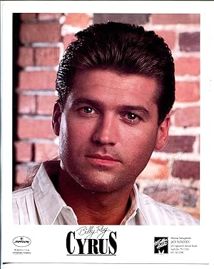Billy Ray Cyrus-Autographed 8 X 10 color photo 1980's-G