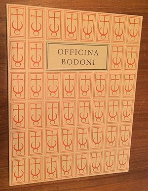 The Officina Bodoni. Montagnola. Verona. Books Printed by Giovanni Mardersteig on the Hand Press,...