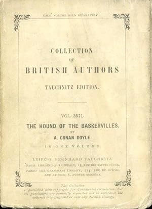 The hound of the Baskervilles - in one volume (Tauchnitz edition), Collection of British Authors,...