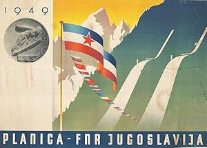 SKI-JUMPING POSTER: 1949 Planica FNR Jugoslavija