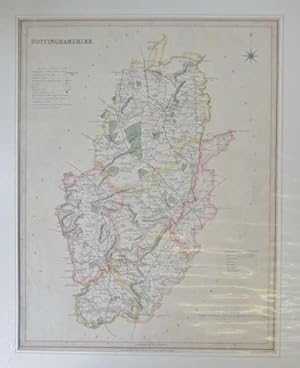 Original Hand-Coloured Nottinghamshire Map