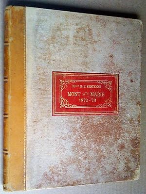 De la vraie religion. notes de cours d'Eugénie de Sentenne 1873 (Manuscrit, titré au dos Fleurs d...