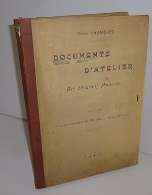 Documents d'atelier. Art décoratif moderne. Album contenant 60 planches. Paris. S.d. (1898).