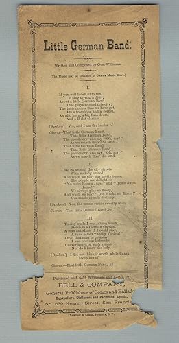 Little German band. Written and composed by Gus Williams. [The Music may be obtained at Gray's Mu...
