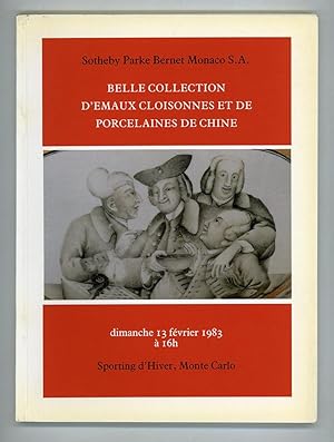 Belle Collection d'Emaux Cloisonnes et de Porcelaines de Chine.