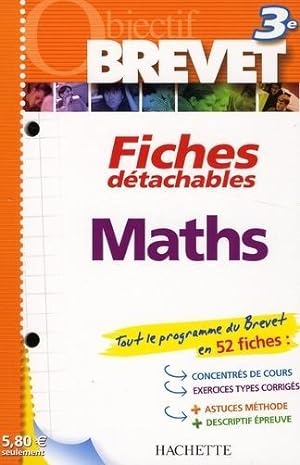 Objectif Brevet ; Fiches Détachables ; Mathématiques ; 3eme