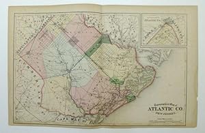 Topographical Map of Atlantic Co. New Jersey