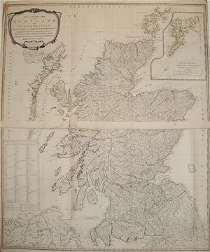 A New and Correct Map of Scotland or North Britain with all the Post and Military Roads, Division...