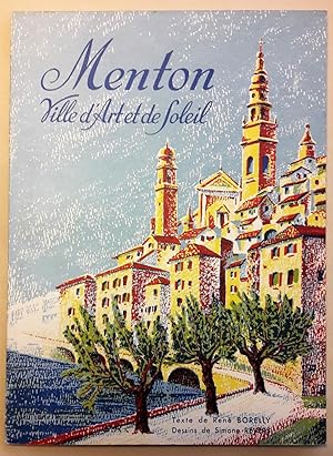 Menton Ville d'Art et de Soleil. Illustrations de Simone Revers.