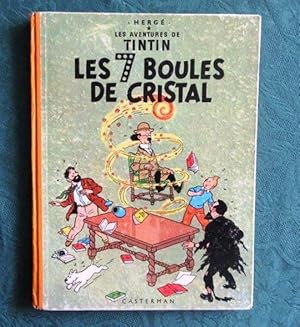Tintin. Les 7 boules de cristal. (Dos jaune, B12).