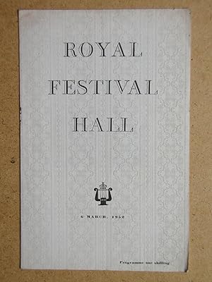 The London Mozart Players. Concert Programme.