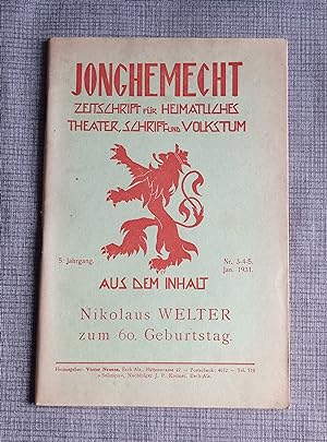 Jonghemecht - N°3-4-5 1931