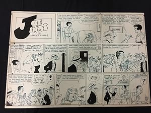 Joe Jinks Sunday Newspaper Original Comic Strip Art Herny Formhals 6/15/47