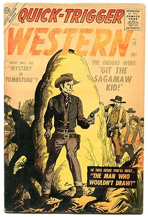 Quick-Trigger Western #18 1957-ATLAS COMICS-TOMBSTONE VG