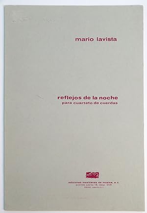 Reflejos de la noche para cuarteto de cuerdas [1984].