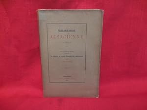 Bibliographie alsacienne 1872. Quatrième série contenant les réponses au conseil d'enquête des ca...