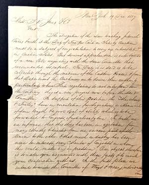 AUTOGRAPH LETTER SIGNED BY A COMMITTEE REPRESENTING NEW YORK CITY AUCTIONEERS, TO T.K. JONES & CO...