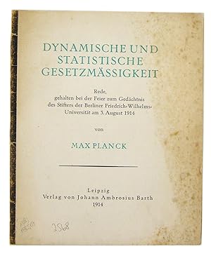 Dynamische und Statistische Gesetzmässigkeit (Dynamic and Statistical Regularity).