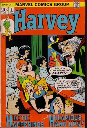 HARVEY COMICS #6 FINAL ISSUE HORROR COVER MARVEL 1972 VG/FN