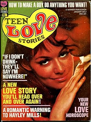 Teen Love Stories #3 1968-Warren-romance stories-Jaguar XKE-auto races-FN