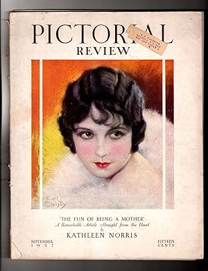 Pictorial Review - September, 1927. Art Deco, Flapper, Vintage Romance Fiction. Charles Ransom Ch...