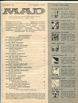 MAD MAGAZINE #49-1959-SID CAESAR-BOOK CLUBS SATIRE FR