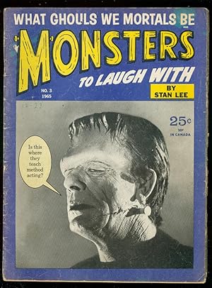 MONSTERS TO LAUGH WITH #3 1965-FRANKENSTEIN-STAN LEE G