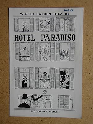 Hotel Paradiso. Theatre Programme.