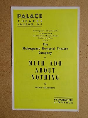 Much Ado About Nothing By Shakespeare. Theatre Programme.