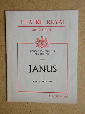 Janus By Carolyn Green. Theatre Programme.