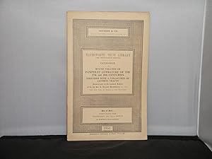 Harmsworth Trust Library, 26th Portion, 7th March 1951 : Catalogue of Bound Volumes of Pamphlet L...