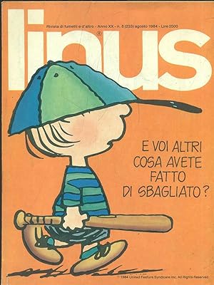 Linus n. 8/ agosto 1984
